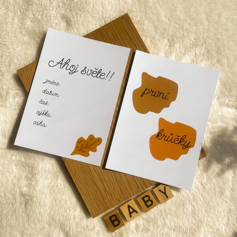 Milníkové kartičky FOREST FRIENDS základní