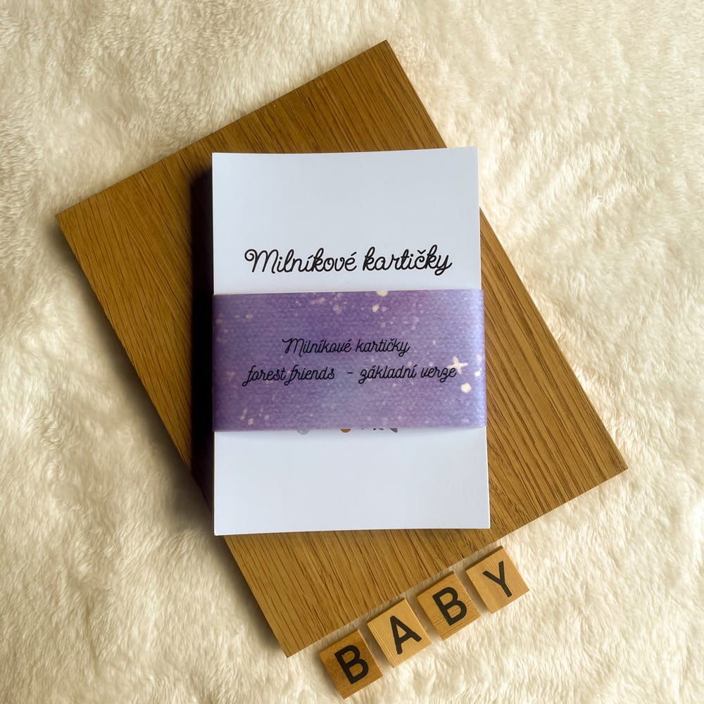 Milníkové kartičky FOREST FRIENDS základní