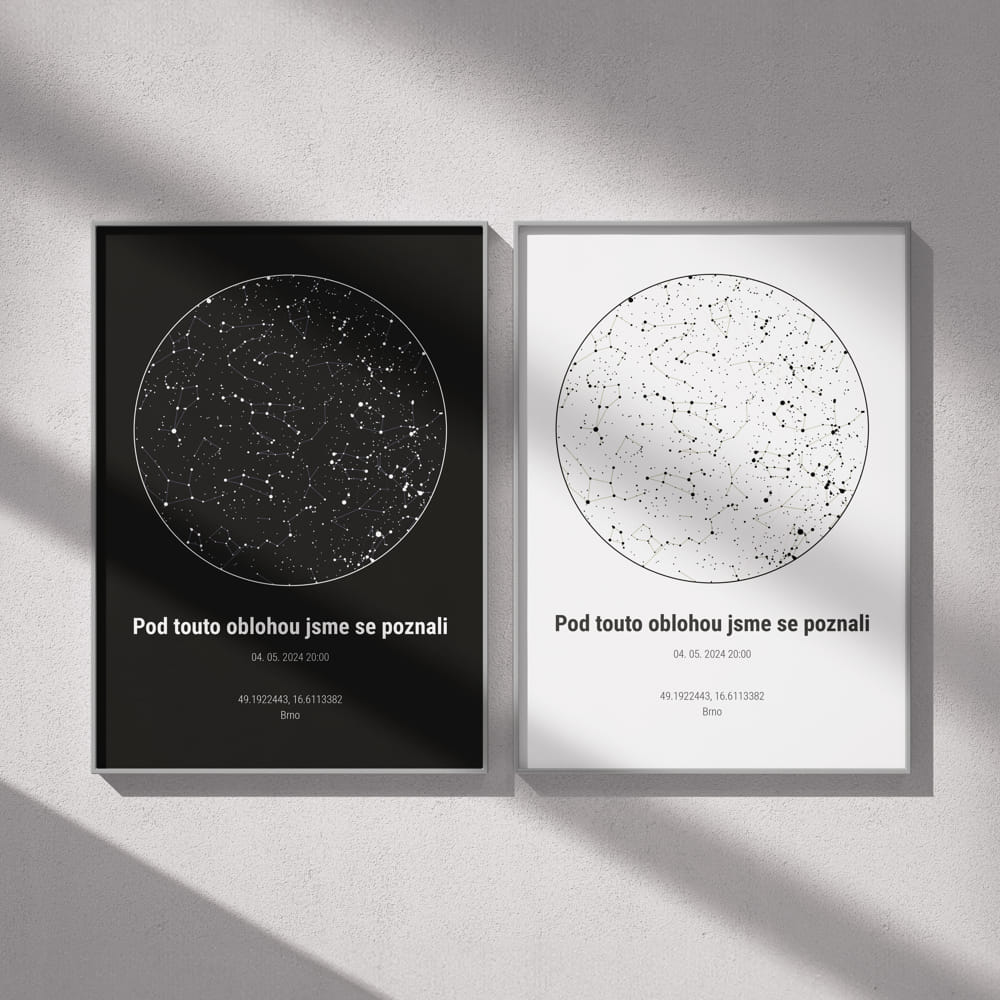 Plakát souhvězdí MINIMAL