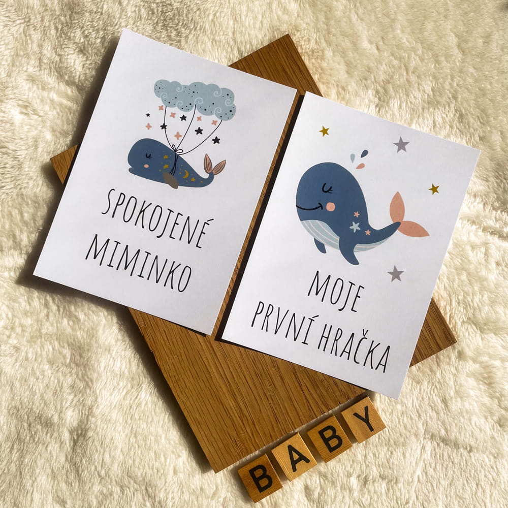 Milníkové kartičky WHALE - základní