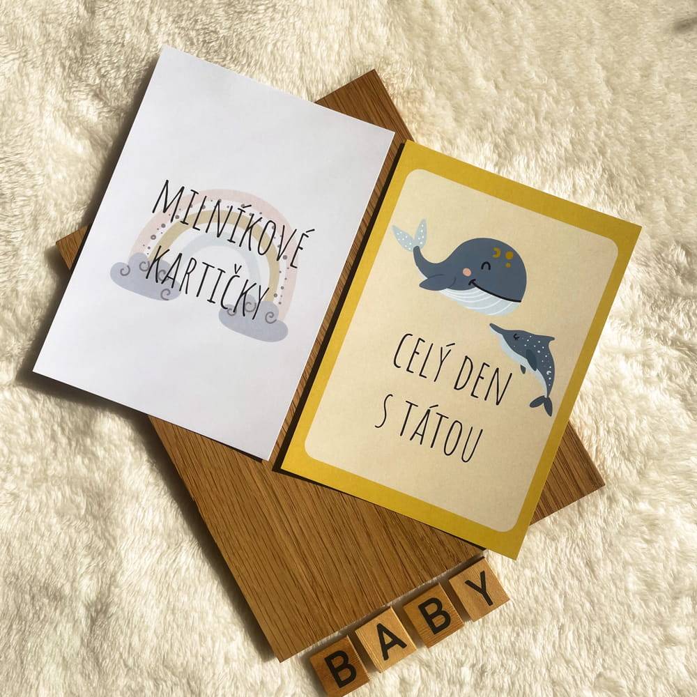 Milníkové kartičky WHALE - základní