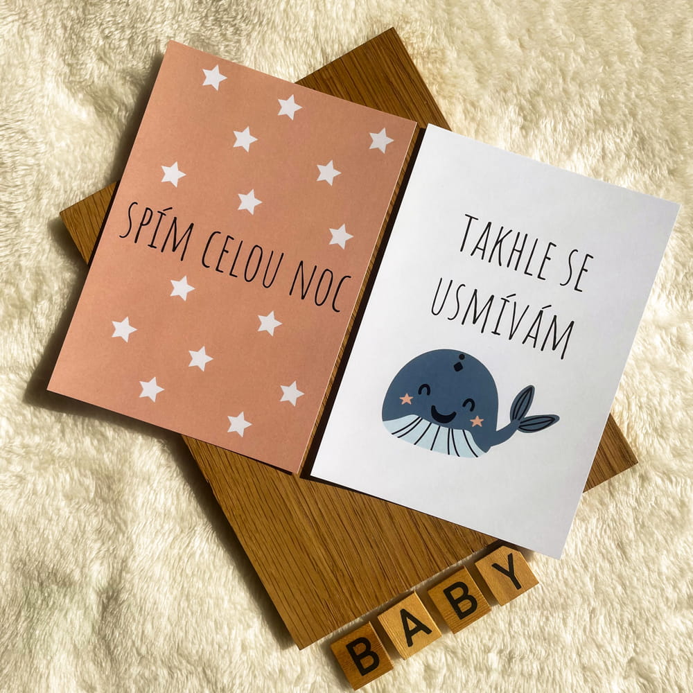 Milníkové kartičky WHALE - základní