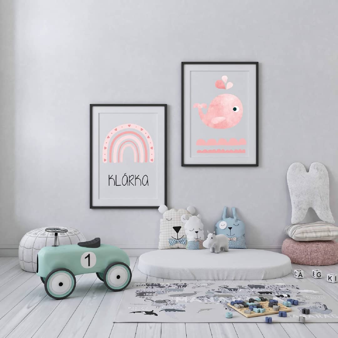 Plakáty WHALE pro dívky